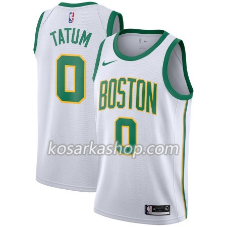 Dres Boston Celtics Jayson Tatum 0 Nike 2018-19 City Edition Bijela Swingman